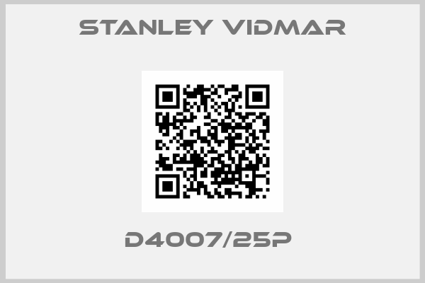 Stanley Vidmar-D4007/25P 