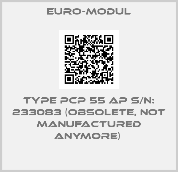Euro-modul-Type PCP 55 AP S/N: 233083 (obsolete, not manufactured anymore) 