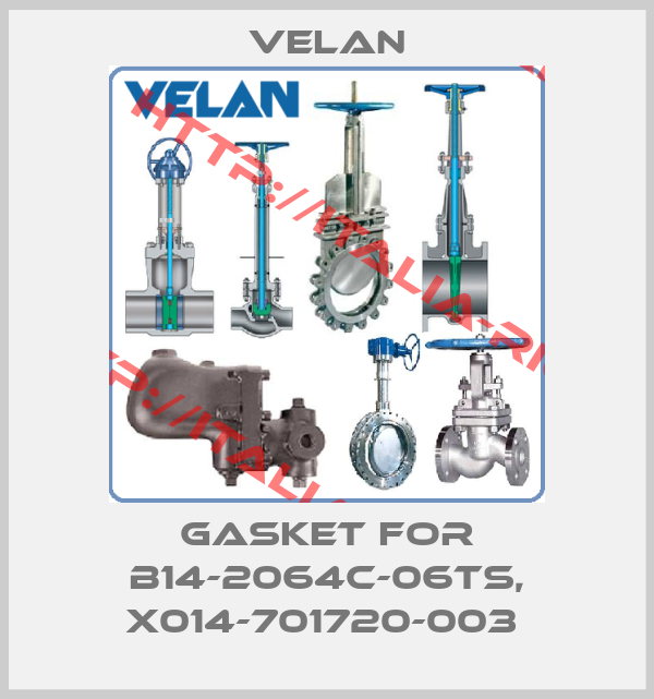 Velan-GASKET for B14-2064C-06TS, X014-701720-003 