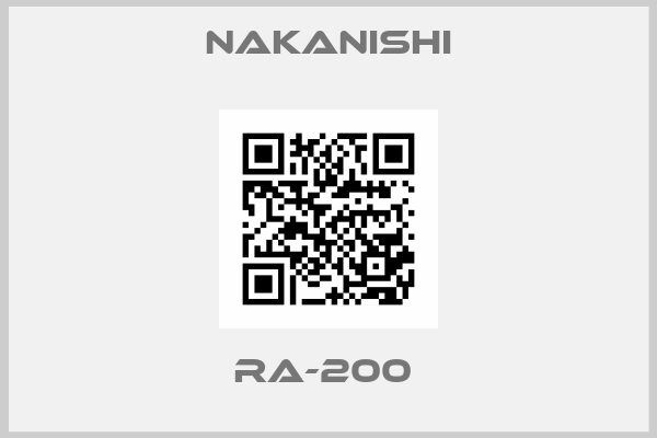 Nakanishi-RA-200 