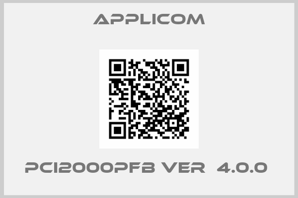 Applicom-PCI2000PFB Ver  4.0.0 