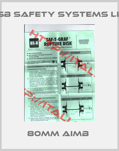 Bsb Safety Systems Llc-80mm AIMB 