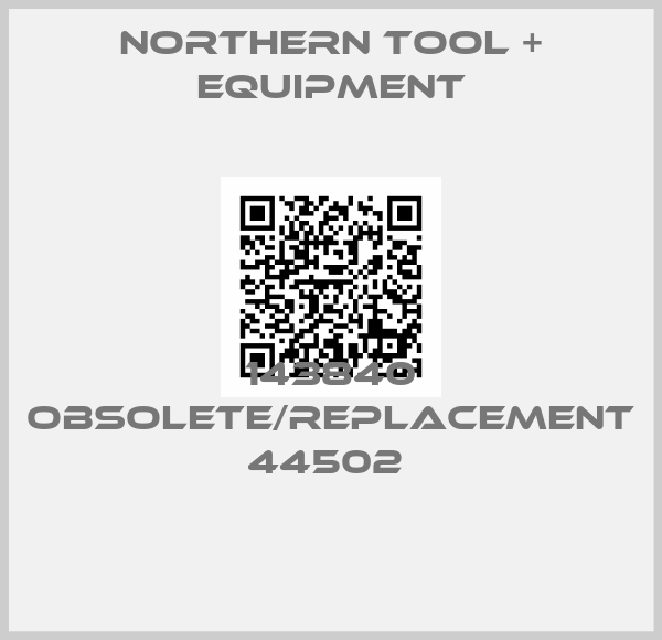Northern Tool + Equipment-143840 obsolete/replacement 44502 