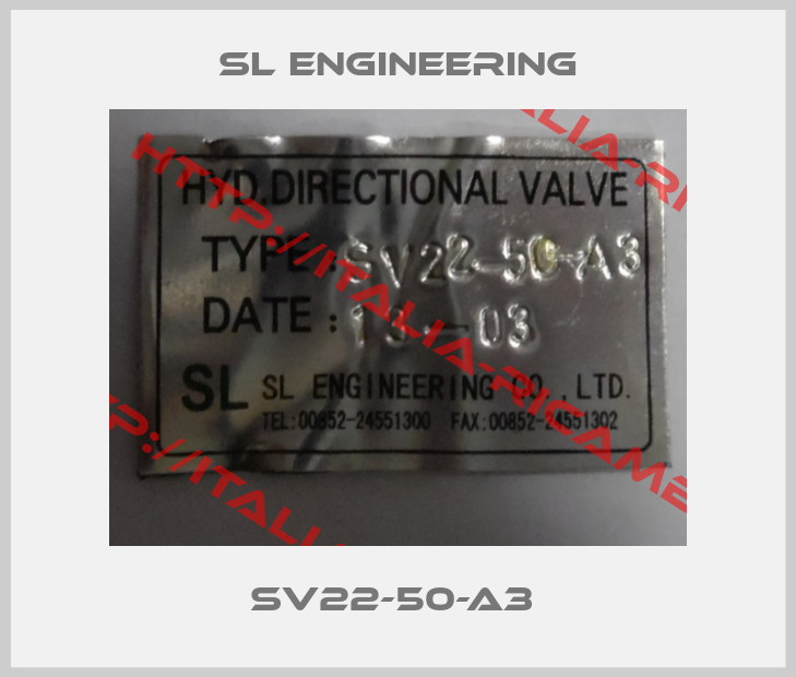 SL Engineering-SV22-50-A3 