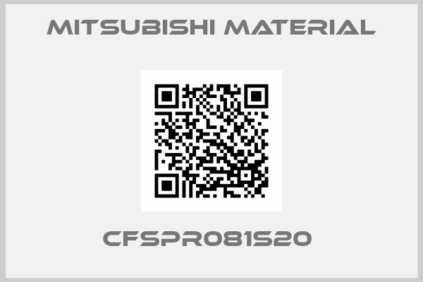 MITSUBISHI MATERIAL-CFSPR081S20 