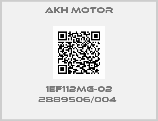 AKH Motor-1EF112MG-02 2889506/004 