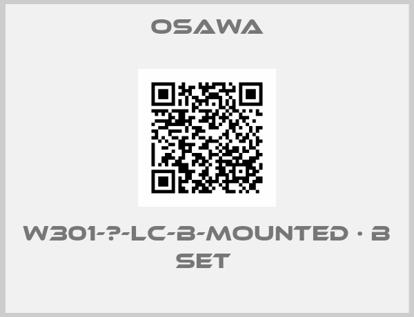 Osawa-W301-Ⅱ-LC-B-mounted · B set 