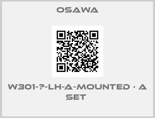 Osawa-W301-Ⅱ-LH-A-mounted · A set 