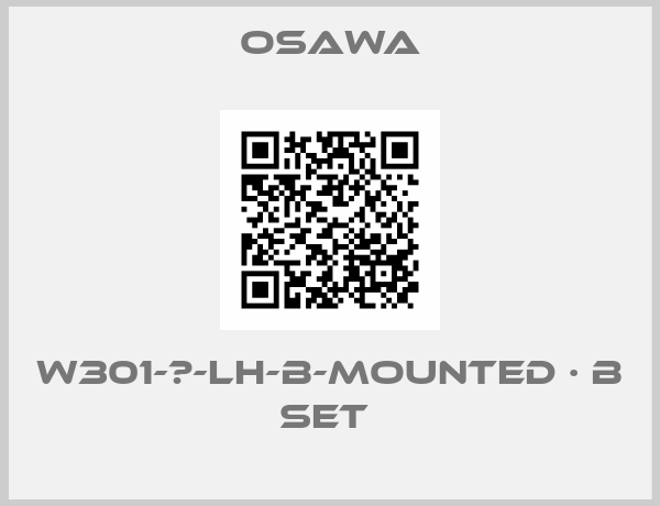 Osawa-W301-Ⅱ-LH-B-mounted · B set 