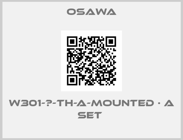 Osawa-W301-Ⅱ-TH-A-mounted · A set 