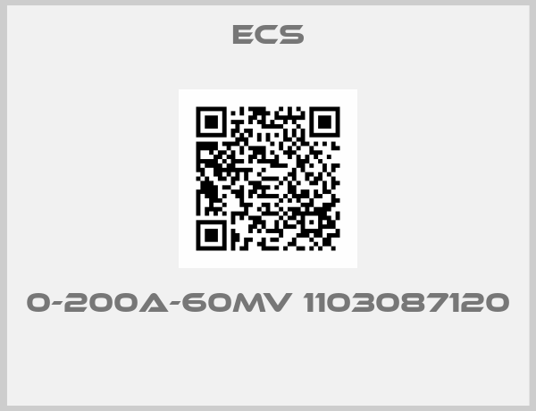 ECS-0-200A-60MV 1103087120 