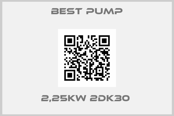 Best Pump-2,25KW 2DK30 
