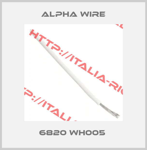 Alpha Wire-6820 WH005 