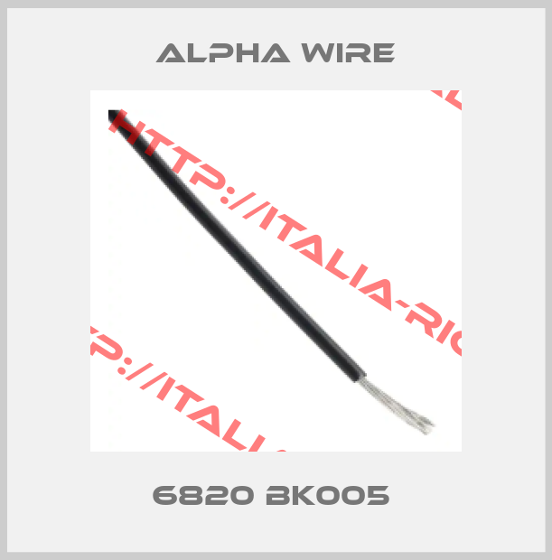 Alpha Wire-6820 BK005 