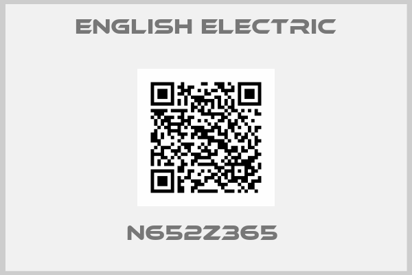 English Electric-N652Z365 