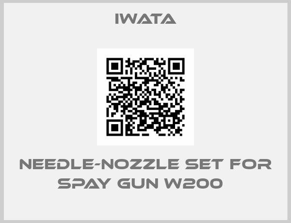 Iwata-Needle-Nozzle set for Spay Gun W200  