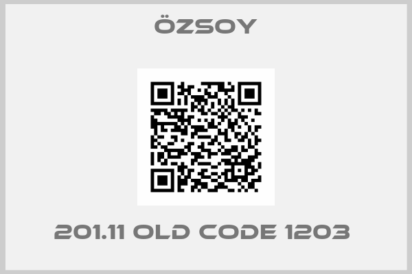 ÖZSOY-201.11 OLD CODE 1203 