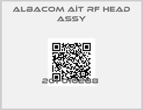 ALBACOM AİT RF HEAD ASSY-201-016288 
