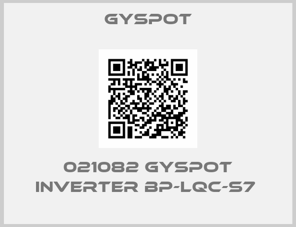 Gyspot-021082 GYSPOT INVERTER BP-LQC-S7 
