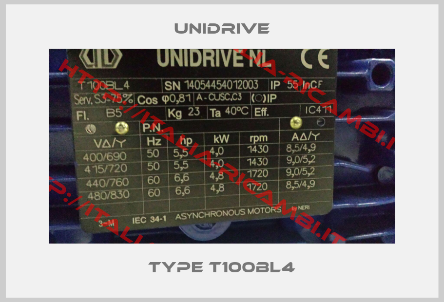 Unidrive-Type T100BL4