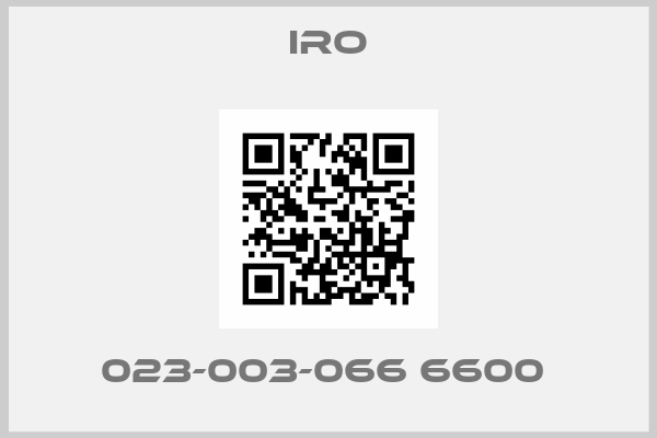 IRO-023-003-066 6600 