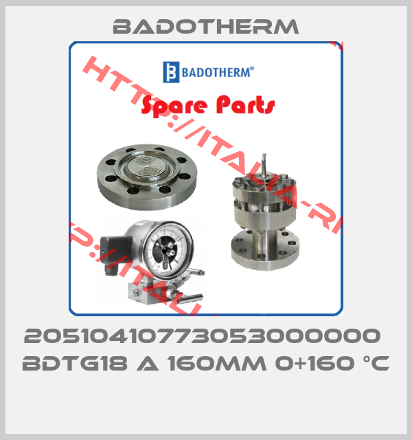 Badotherm-20510410773053000000  BDTG18 A 160MM 0+160 °C 