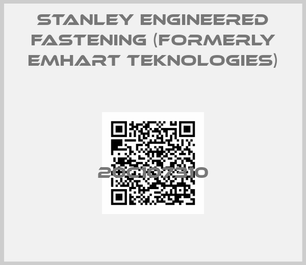 STANLEY Engineered Fastening (formerly Emhart Teknologies)-20C107310