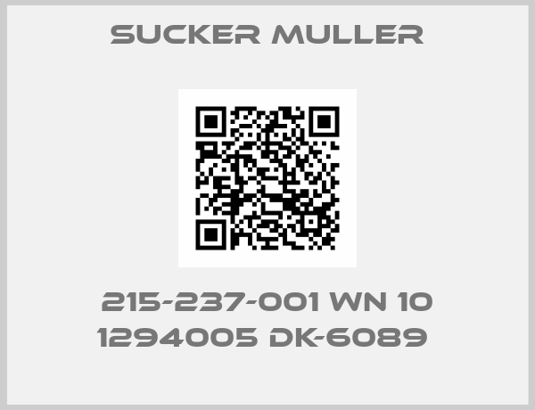 Sucker Muller-215-237-001 WN 10 1294005 DK-6089 