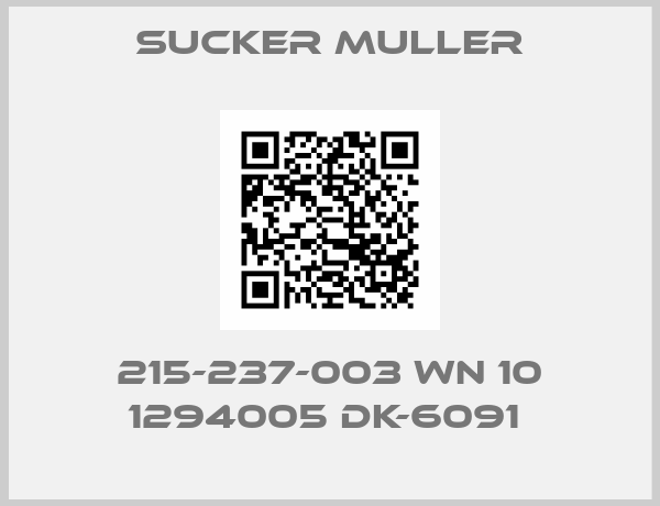 Sucker Muller-215-237-003 WN 10 1294005 DK-6091 