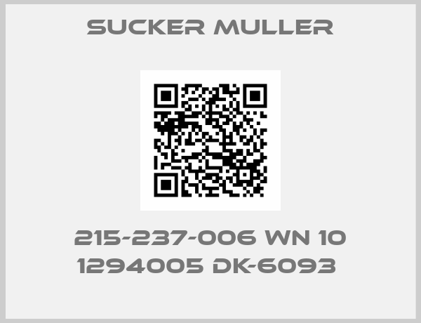 Sucker Muller-215-237-006 WN 10 1294005 DK-6093 