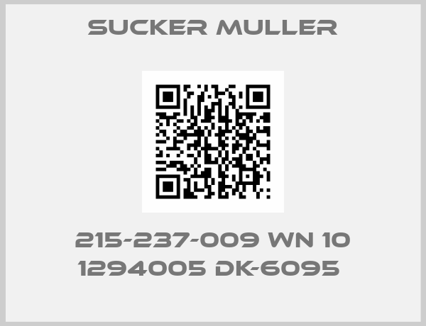 Sucker Muller-215-237-009 WN 10 1294005 DK-6095 