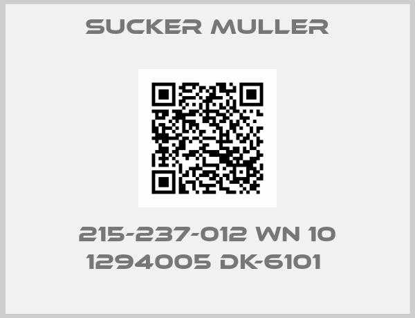 Sucker Muller-215-237-012 WN 10 1294005 DK-6101 