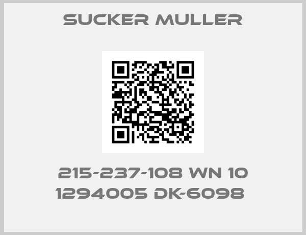 Sucker Muller-215-237-108 WN 10 1294005 DK-6098 