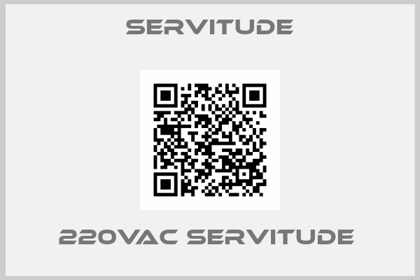 SERVITUDE-220VAC SERVITUDE 