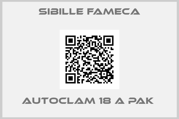 Sibille Fameca-Autoclam 18 A PAK 