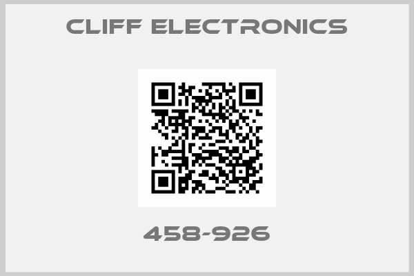 Cliff Electronics-458-926
