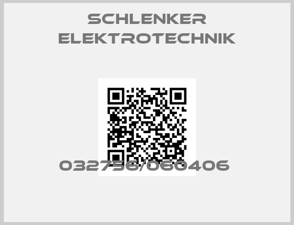 Schlenker elektrotechnik-032756/060406 