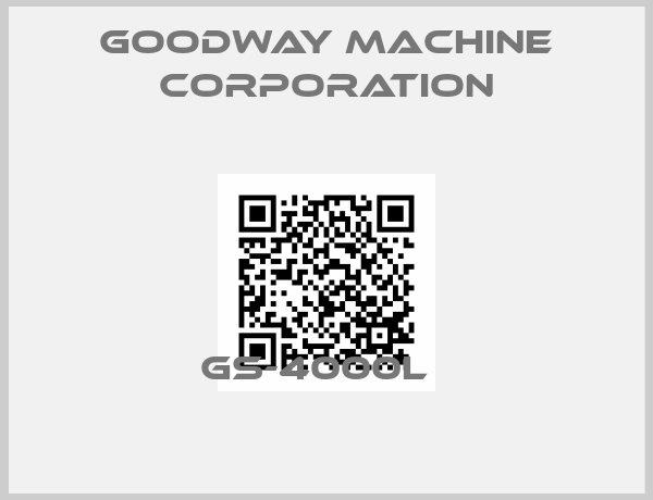 Goodway Machine Corporation-GS-4000L  