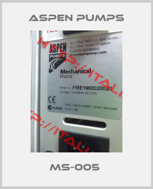 ASPEN Pumps-MS-005 