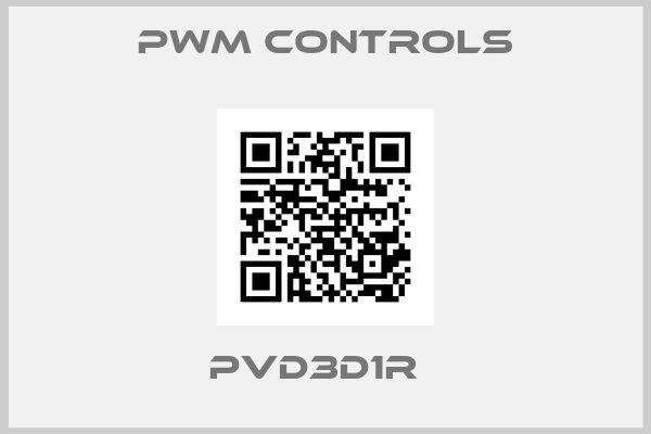 PWM COntrols-PVD3D1R  