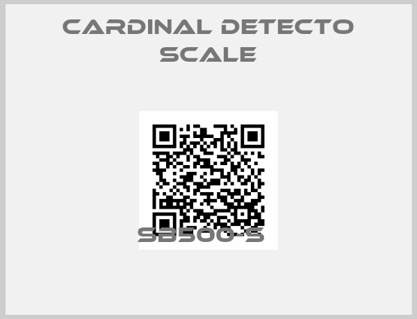 Cardinal Detecto Scale-SB500-S  