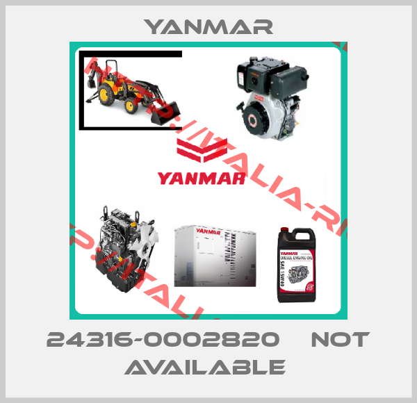 Yanmar-24316-0002820    NOT AVAILABLE 