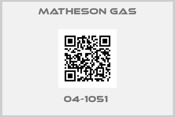 Matheson Gas-04-1051 
