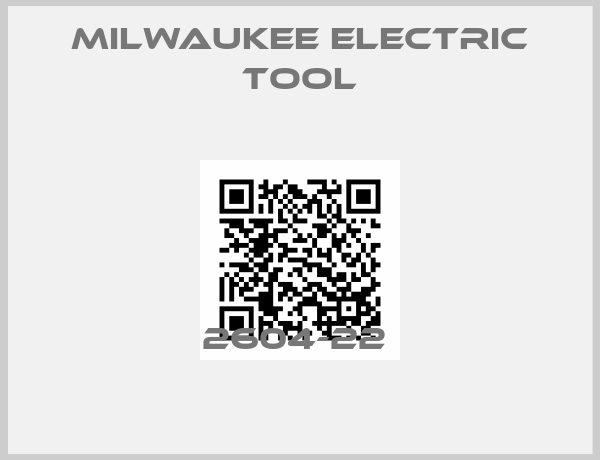 Milwaukee Electric Tool-2604-22 