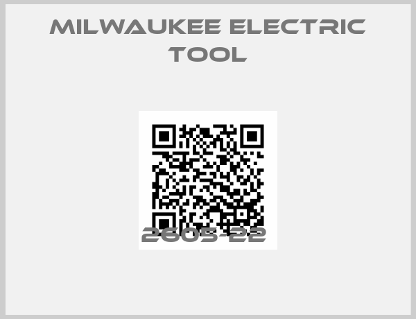 Milwaukee Electric Tool-2605-22 