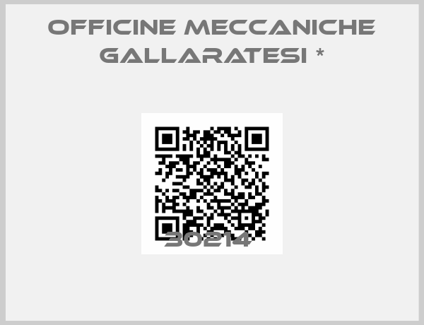 Officine Meccaniche Gallaratesi *-30214 