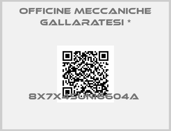 Officine Meccaniche Gallaratesi *-8X7X45UNI6604A 