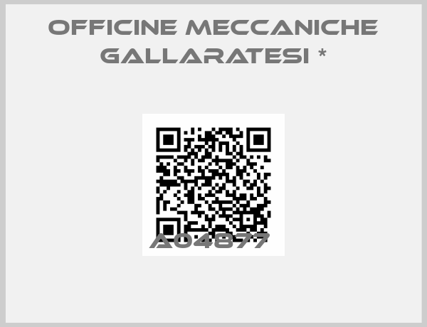 Officine Meccaniche Gallaratesi *-A04877 