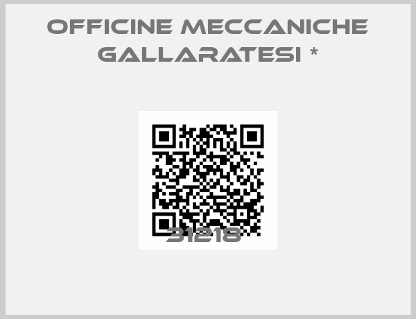 Officine Meccaniche Gallaratesi *-31218 