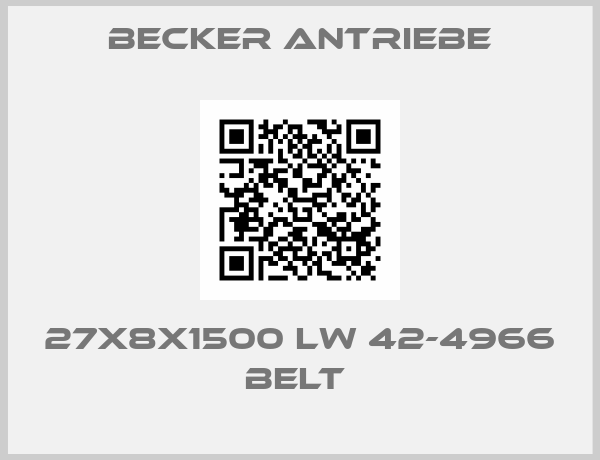 Becker Antriebe-27X8X1500 LW 42-4966 BELT 
